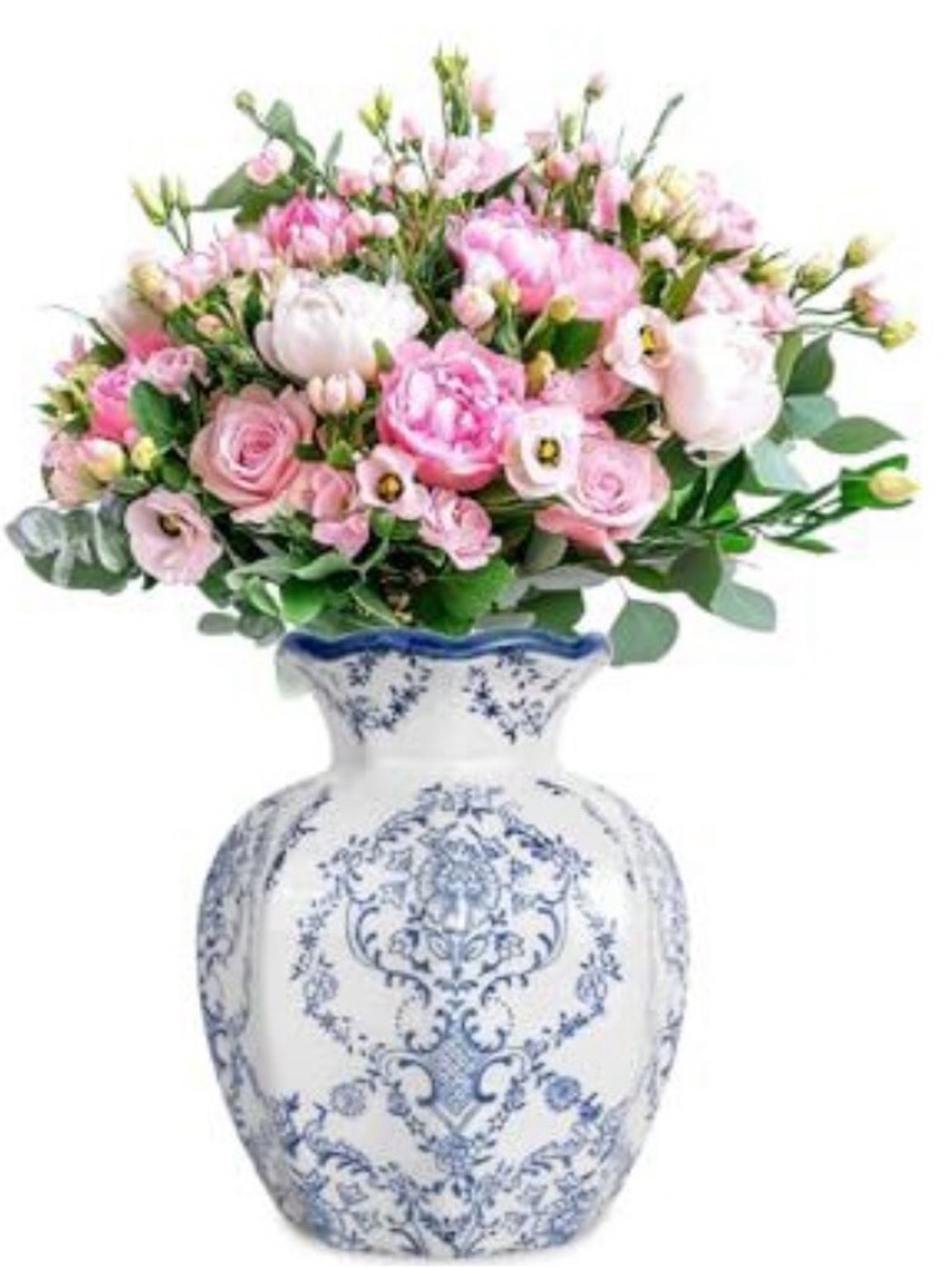 Classic Blue & White Porcelain Vase